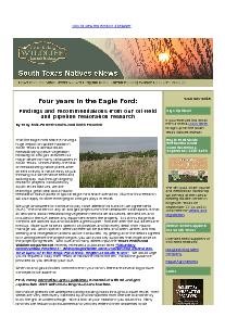 South Texas Natives eNews - Summer 2013