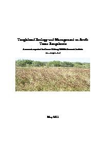 Tanglehead Ecology and Management on South Texas Rangelands