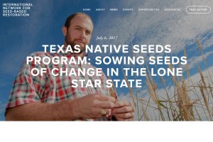 Texas Native Seeds Program Sowing Seeds of Change in the Lone Star State